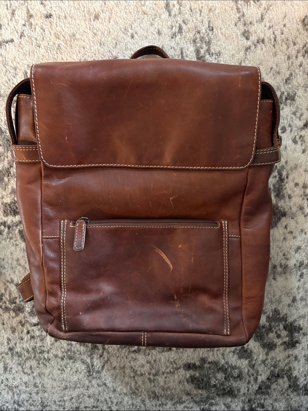 Genuine Leather Backpack - Classic Everyday Carry